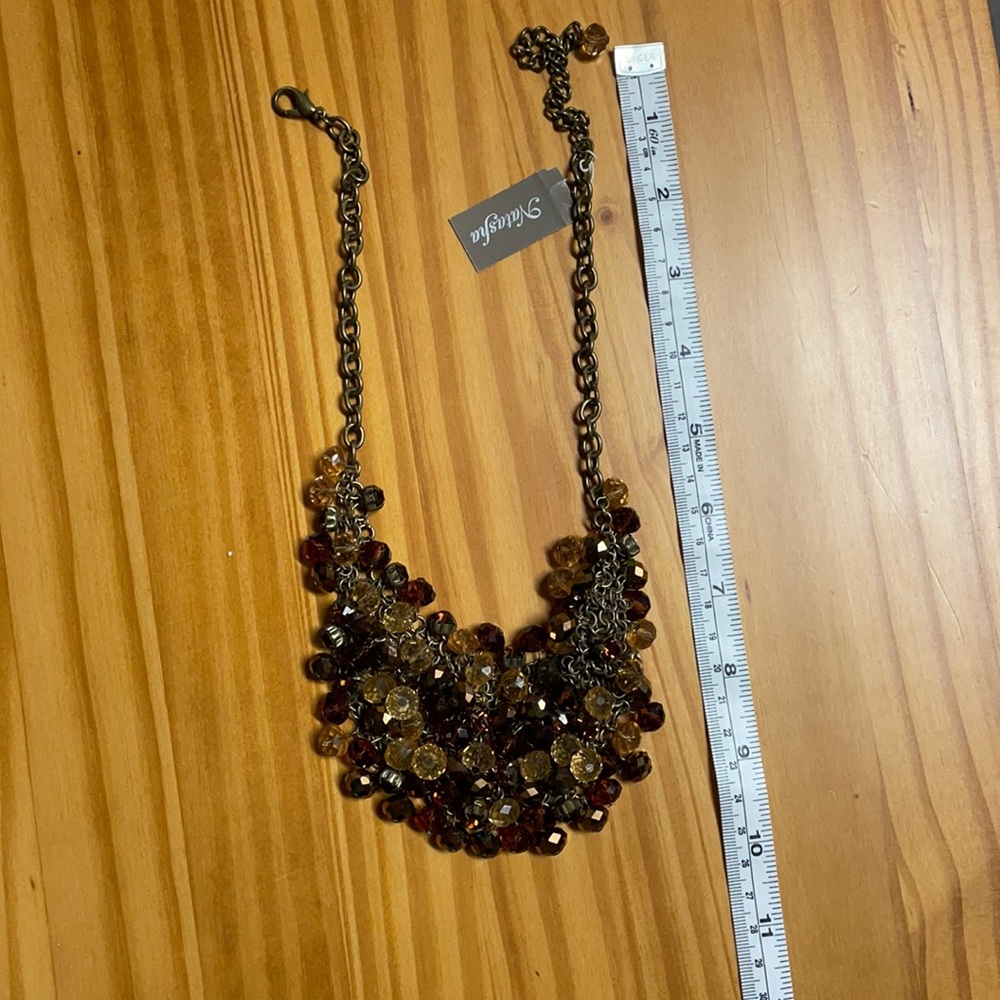 Natasha beaded statement necklace